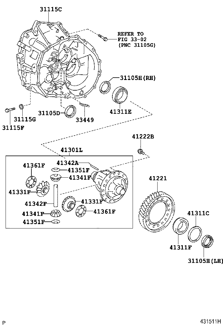 90311-34031 SEAL, OIL, NO.1(FOR FRONT TRANSAXLE CASE) product image