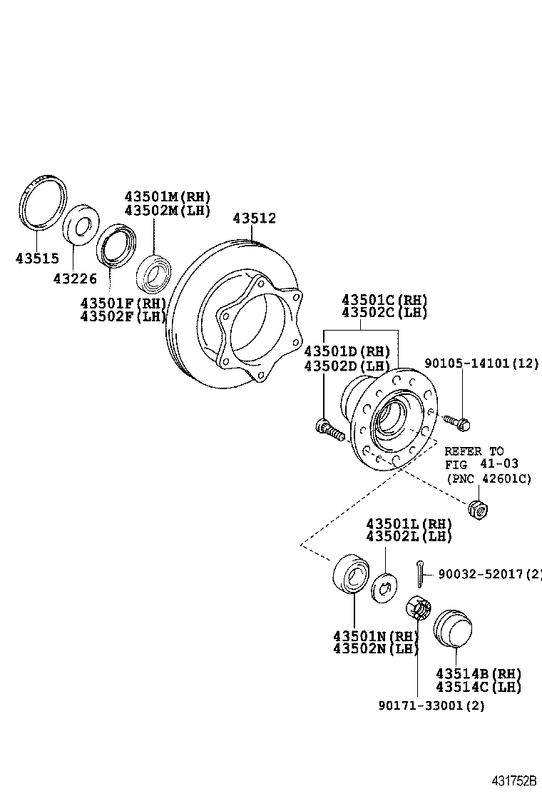90033-19006 SEAL, OIL (FOR FRONT AXLE HUB RH) product image