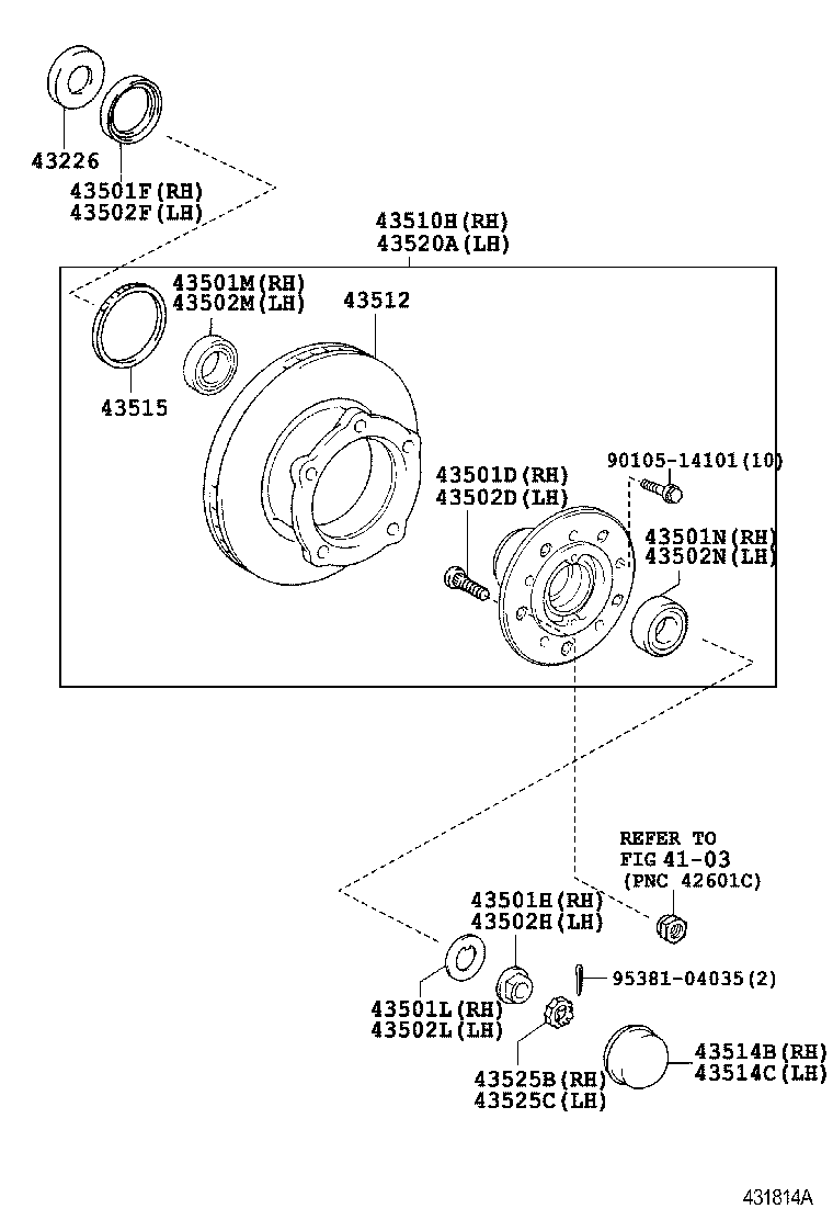 90033-19006 SEAL, OIL (FOR FRONT AXLE HUB RH) product image