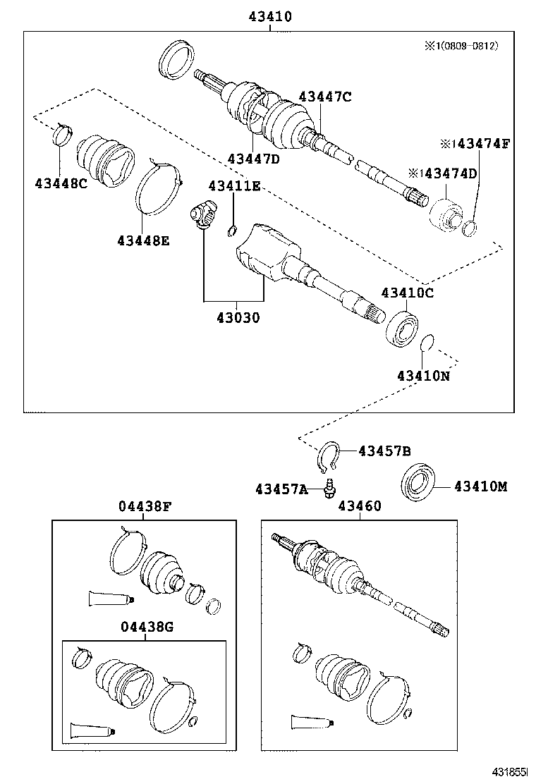 90311-35060 OIL SEAL, FRONT DRIVE SHAFT, RH product image