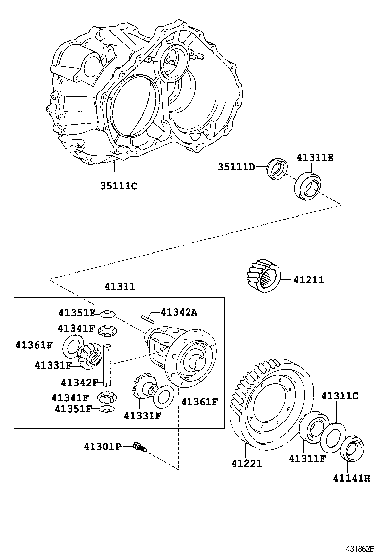 35105-28013 HOUSING, TRANSAXLE product image
