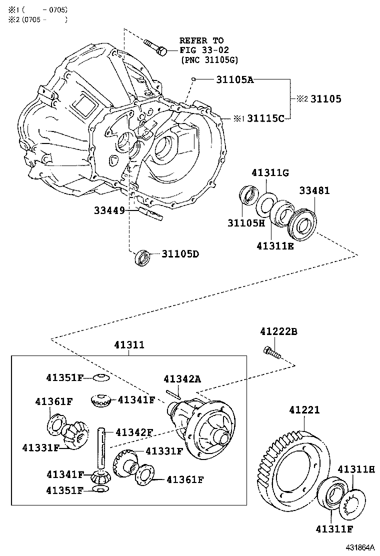 31105-02080 CASE SUB-ASSY, TRANSAXLE(MTM) product image