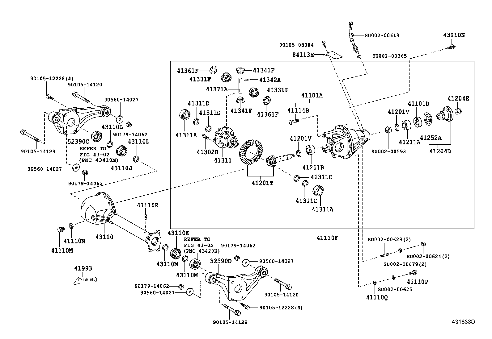 SU002-00595 CASE, FRONT DIFFERENTIAL product image