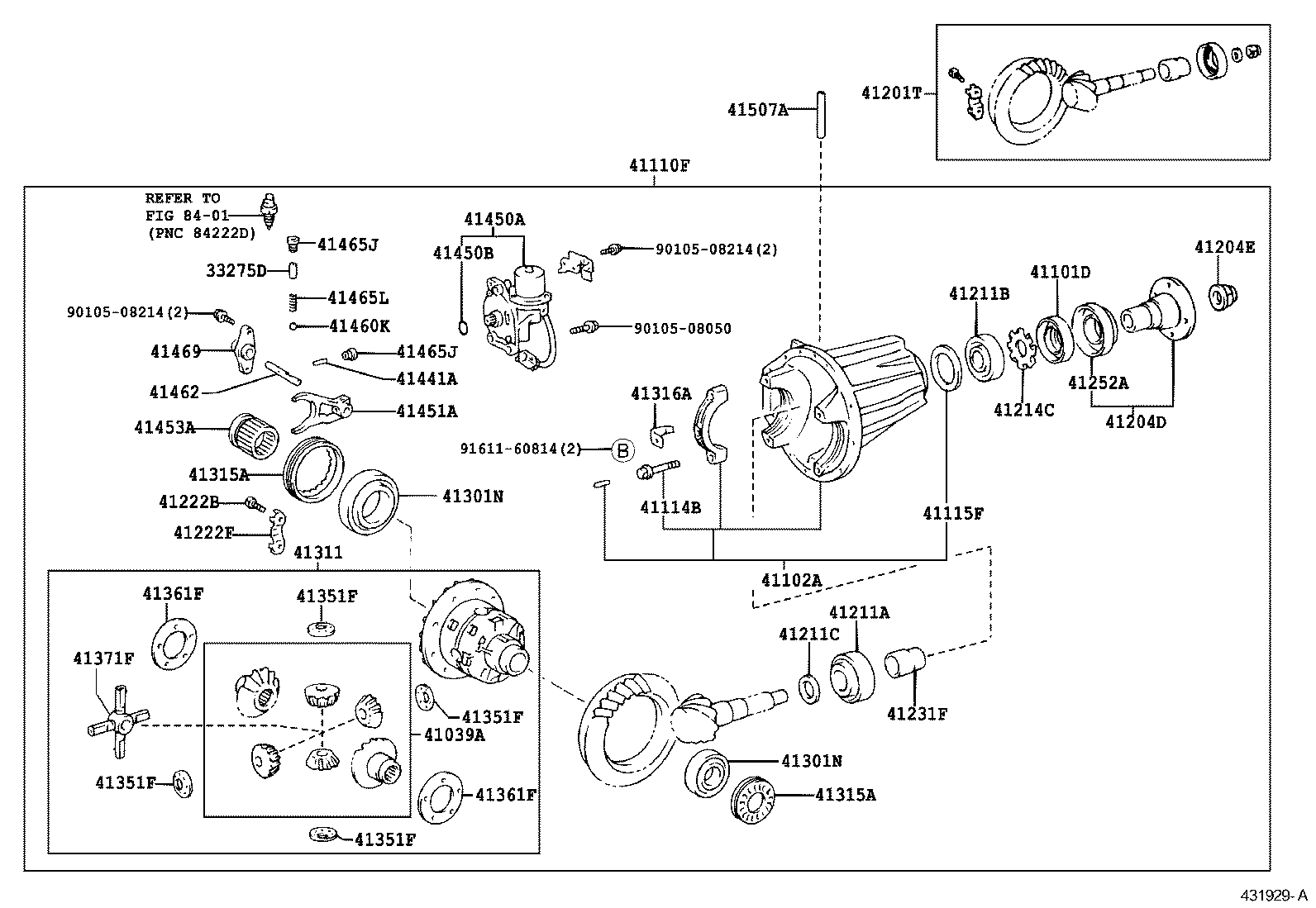 41110-6A160 CARRIER ASSY, DIFFERENTIAL, FRONT product image