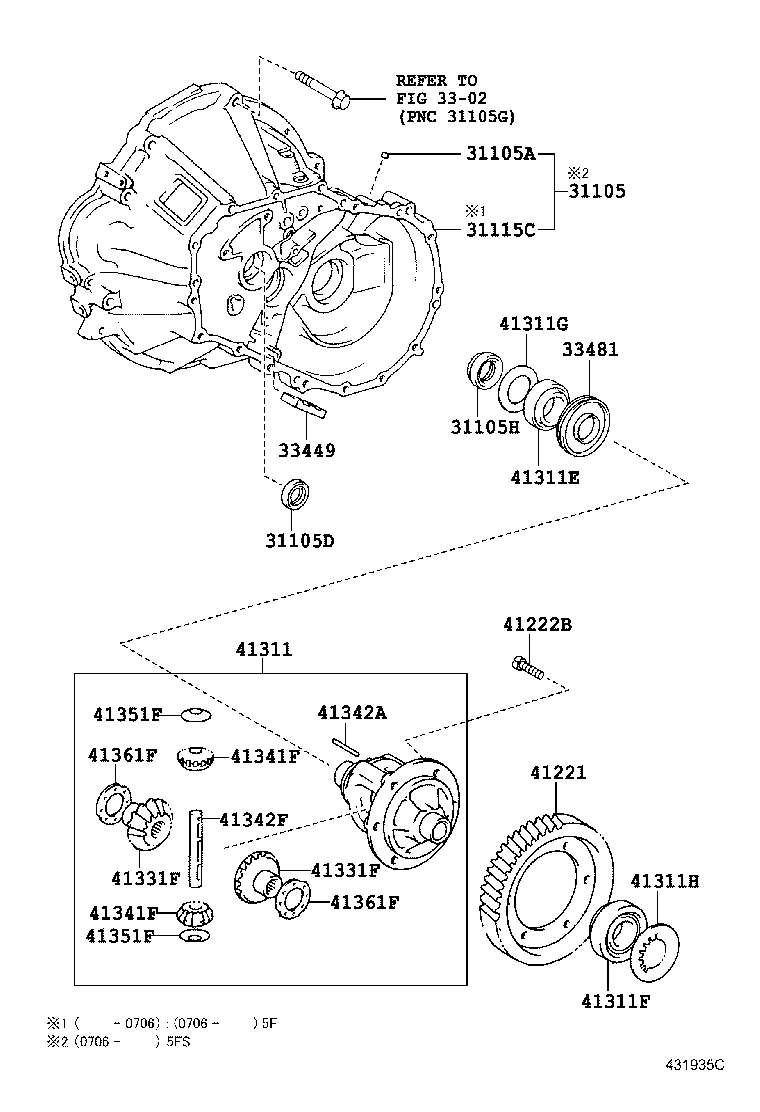 31115-20080 CASE, FRONT TRANSAXLE(MTM) product image