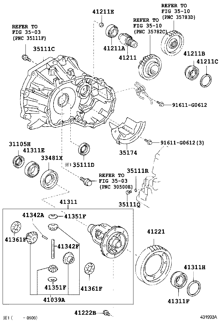 41301-0D010 CASE, FRONT DIFFERENTIAL product image