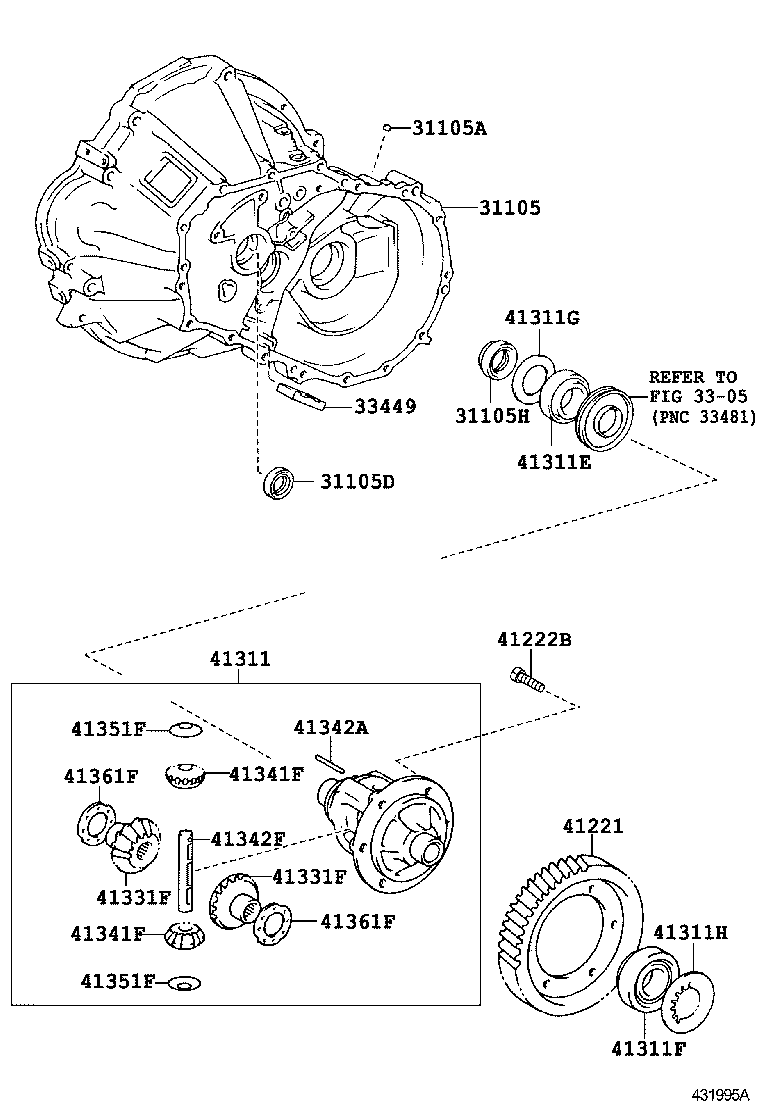 41301-0D010 CASE, FRONT DIFFERENTIAL product image