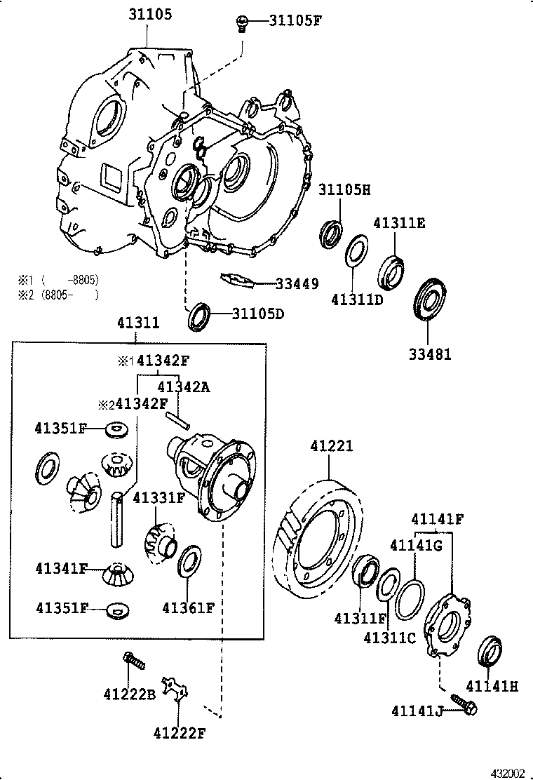 90311-35026 SEAL, OIL, NO.2(FOR TRANSAXLE CASE) product image