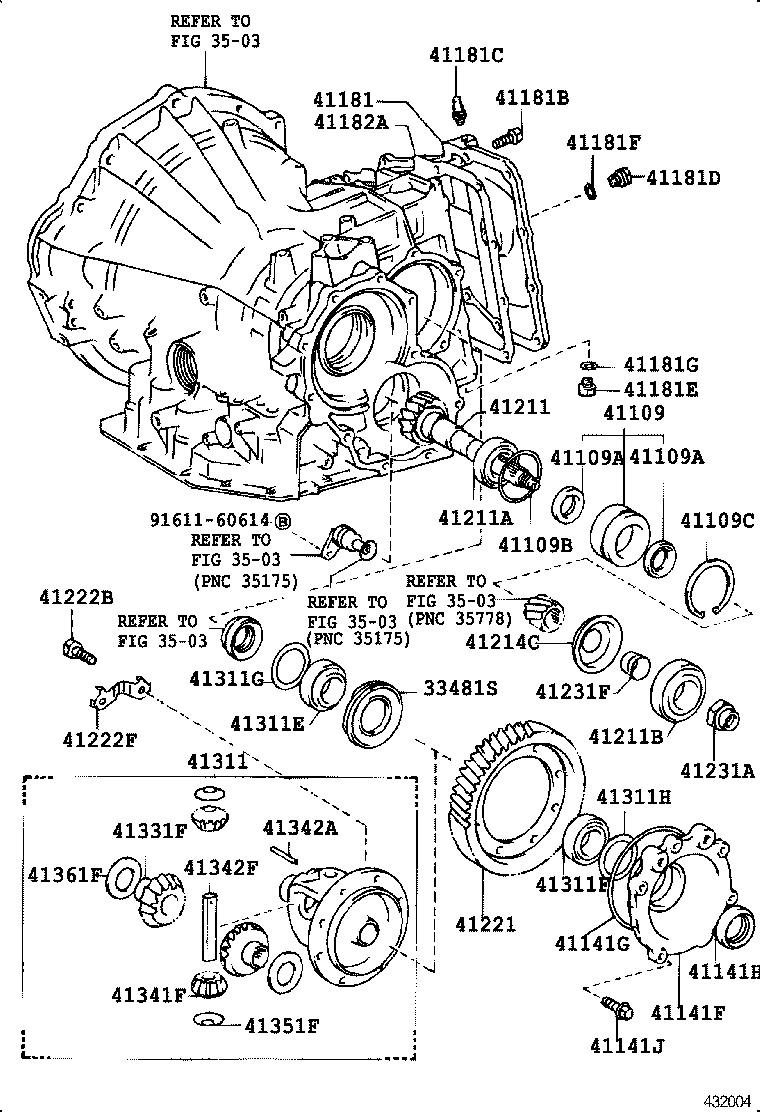 90311-35026 SEAL, OIL, NO.2(FOR TRANSAXLE CASE) product image