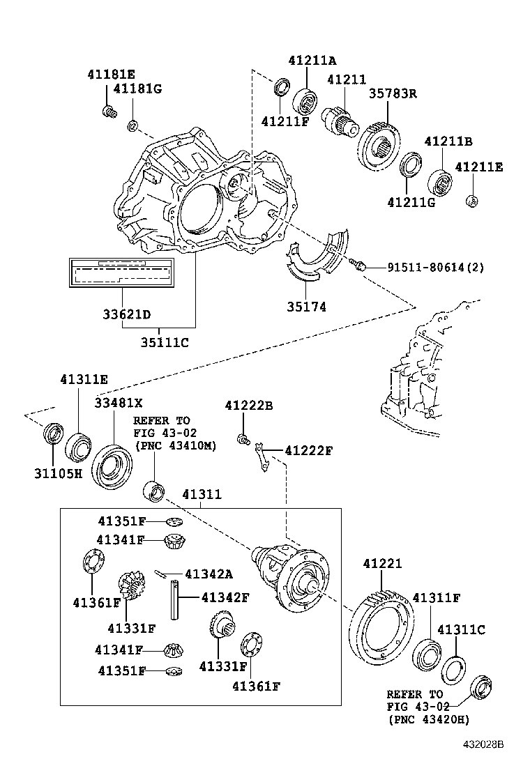 41221-12370 GEAR, FRONT DIFFERENTIAL RING product image