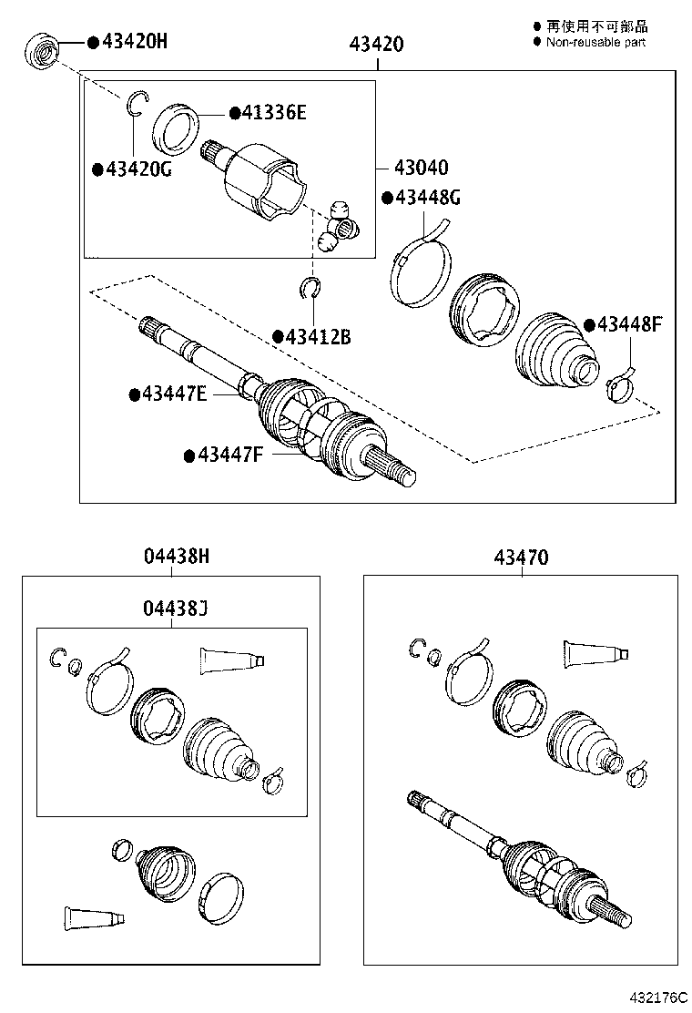 90316-28003 OIL SEAL, FRONT DRIVE SHAFT, RH product image