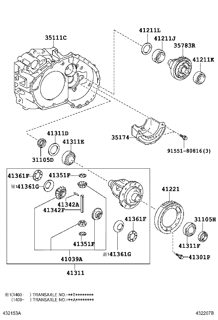 41221-48100 GEAR, FRONT DIFFERENTIAL RING product image