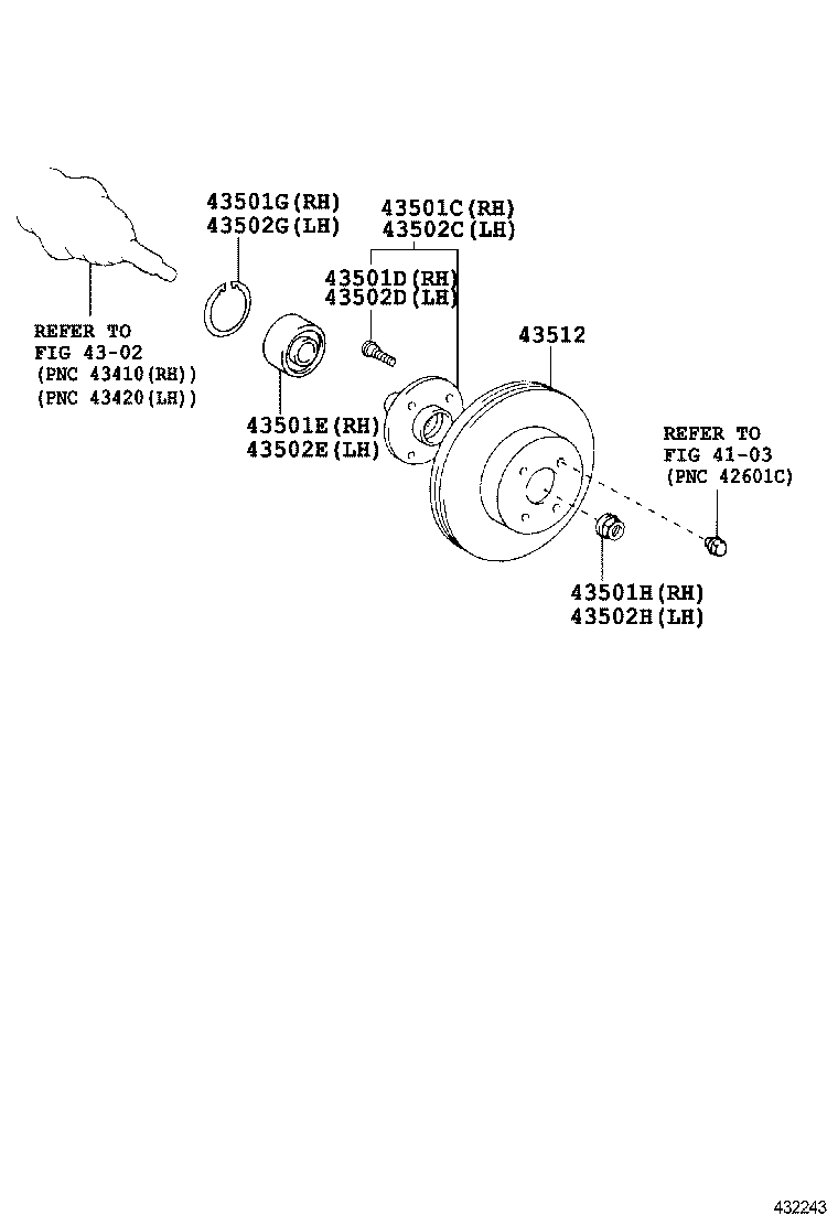43512-0D080 DISC, FRONT product image