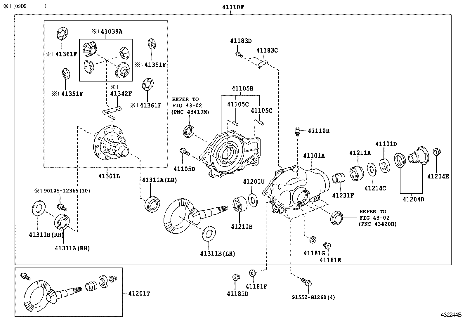 41039-34050 GEAR KIT, DIFFERENTIAL product image