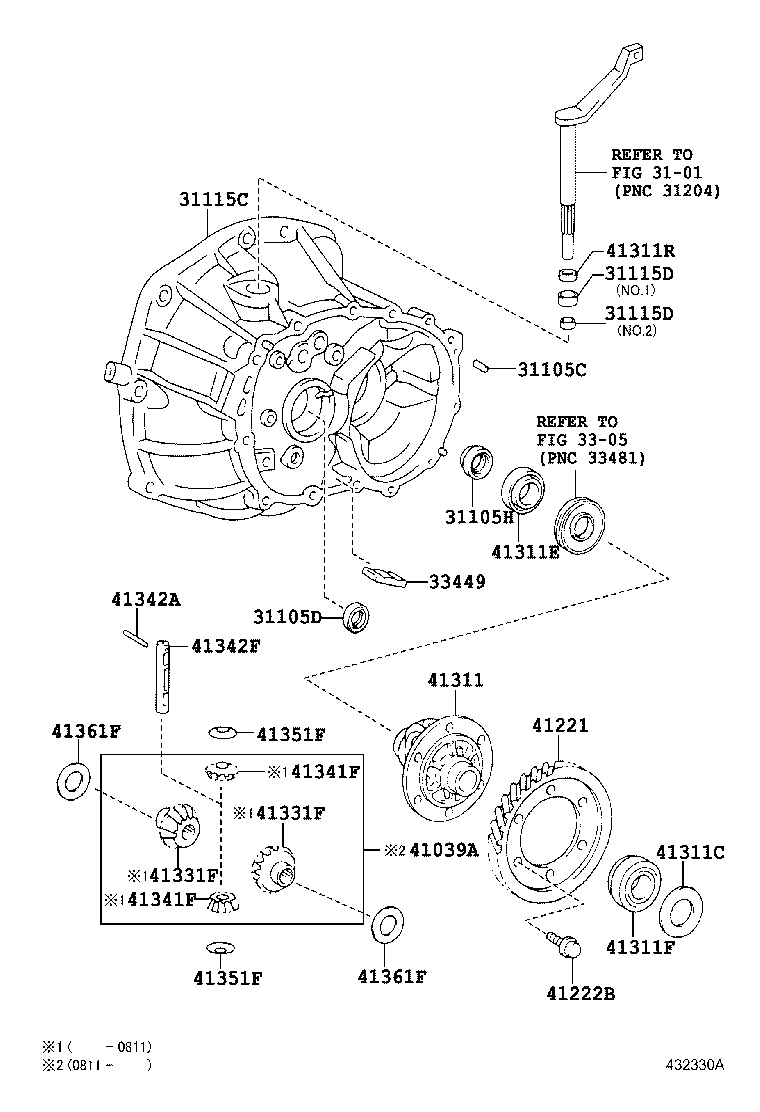 41341-05030 PINION, FRONT DIFFERENTIAL product image