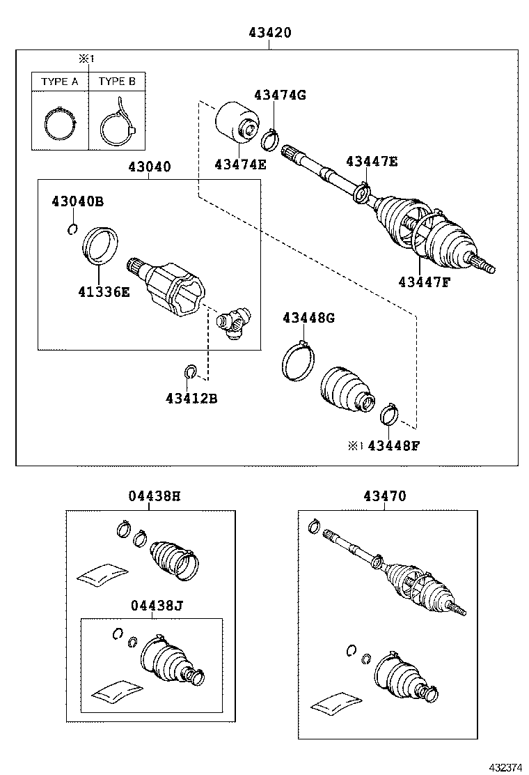 43420-02660 SHAFT ASSY, FRONT DRIVE, LH product image