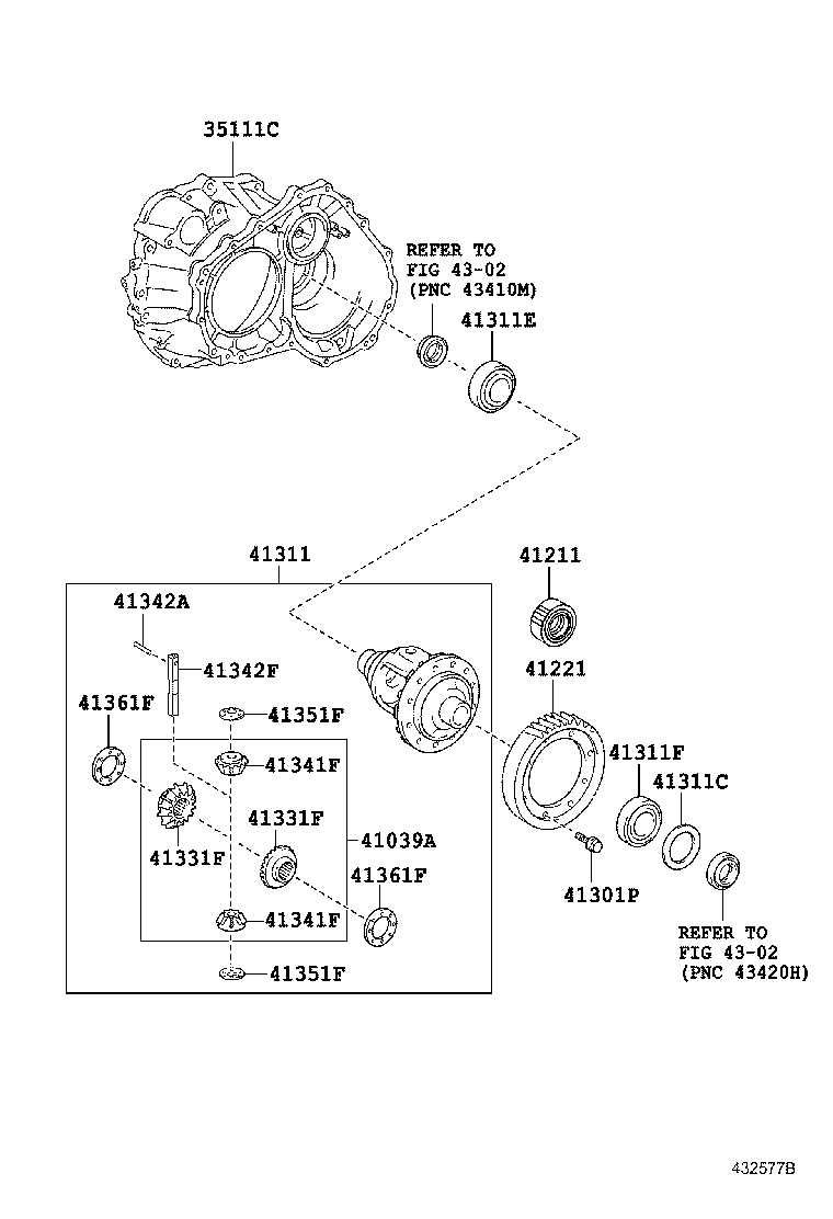 41211-12220 PINION, DIFFERENTIAL DRIVE product image