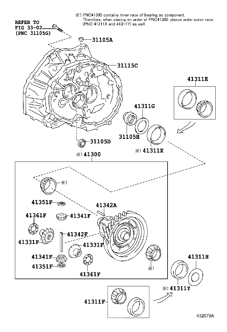 41341-05030 PINION, FRONT DIFFERENTIAL product image