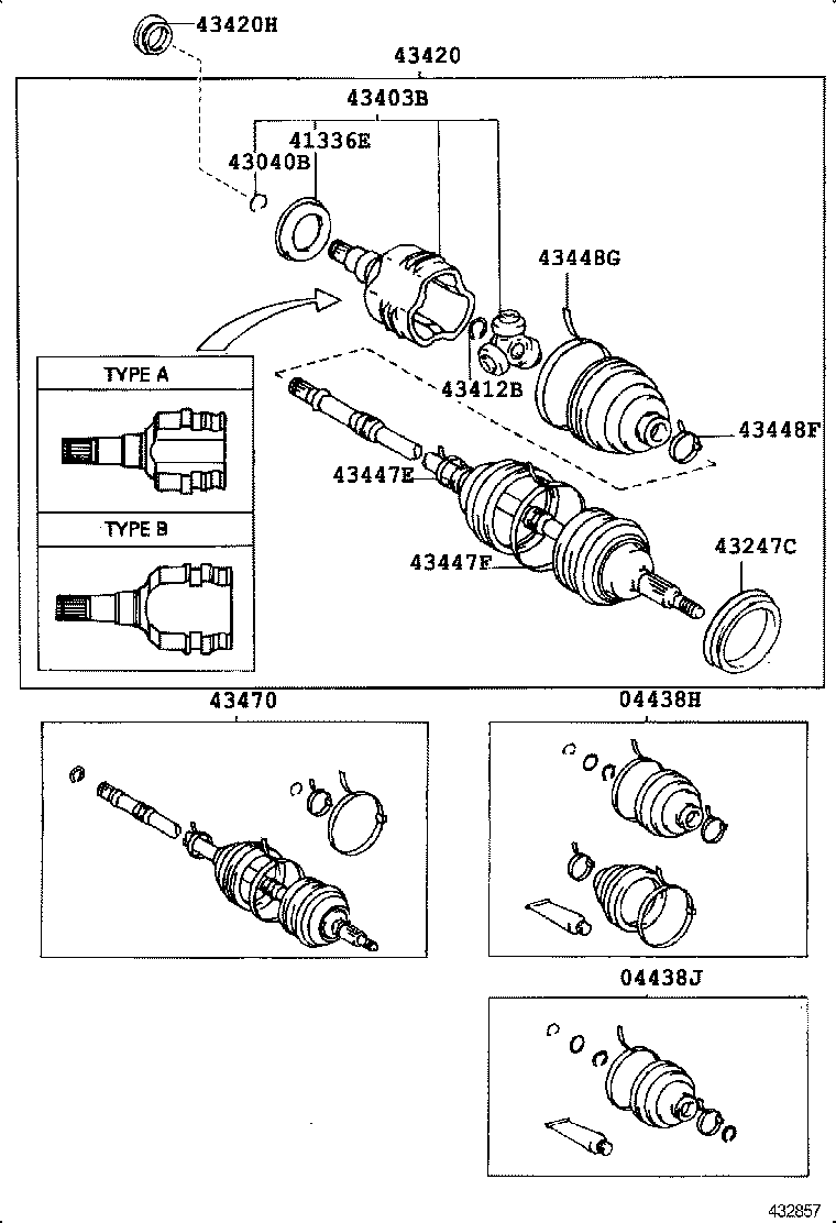 43457-12030 BRACKET, DRIVE SHAFT BEARING product image