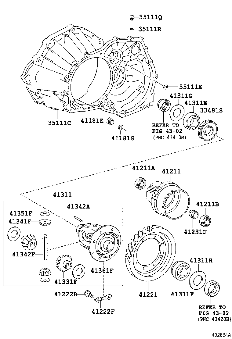 41310-20250 CASE ASSY, DIFFERENTIAL product image