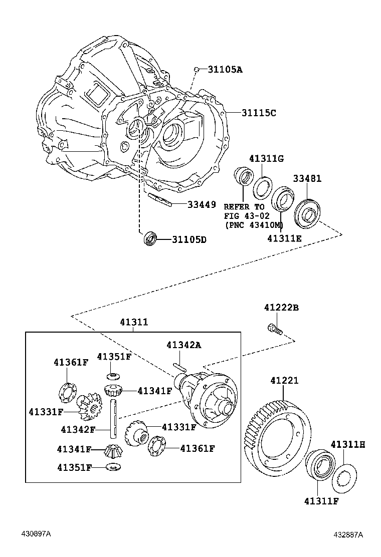 41221-12370 GEAR, FRONT DIFFERENTIAL RING product image