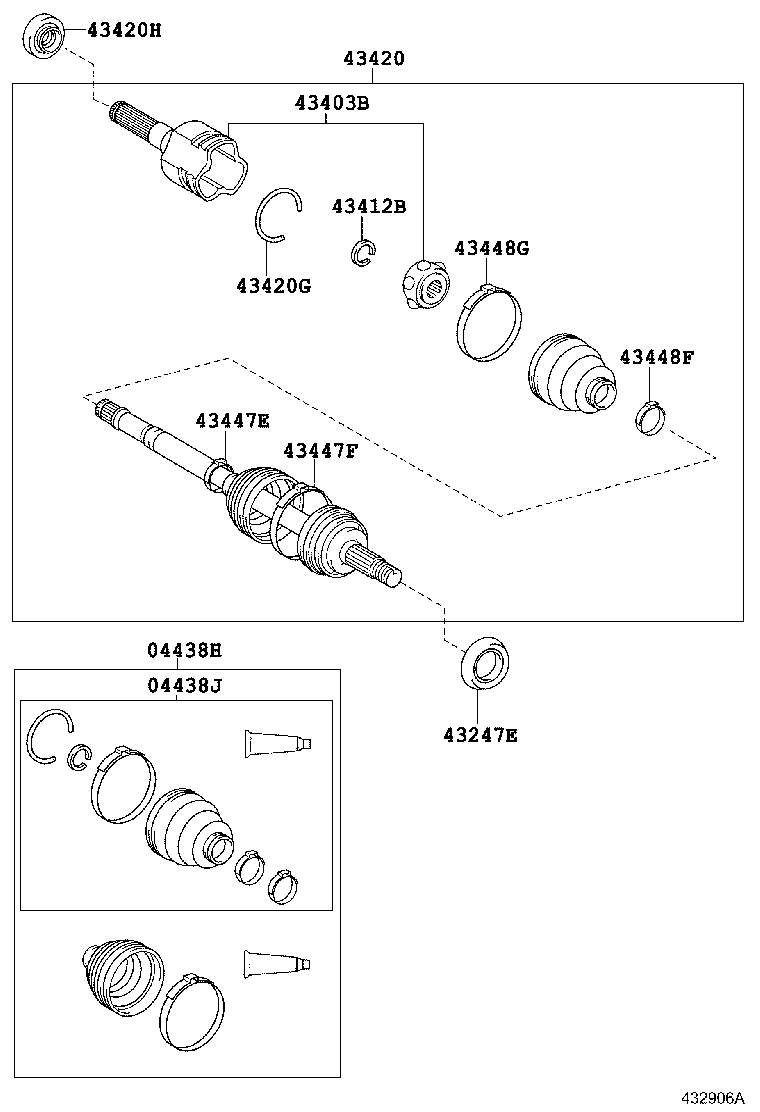 90033-10006 OIL SEAL, FRONT DRIVE SHAFT, RH product image
