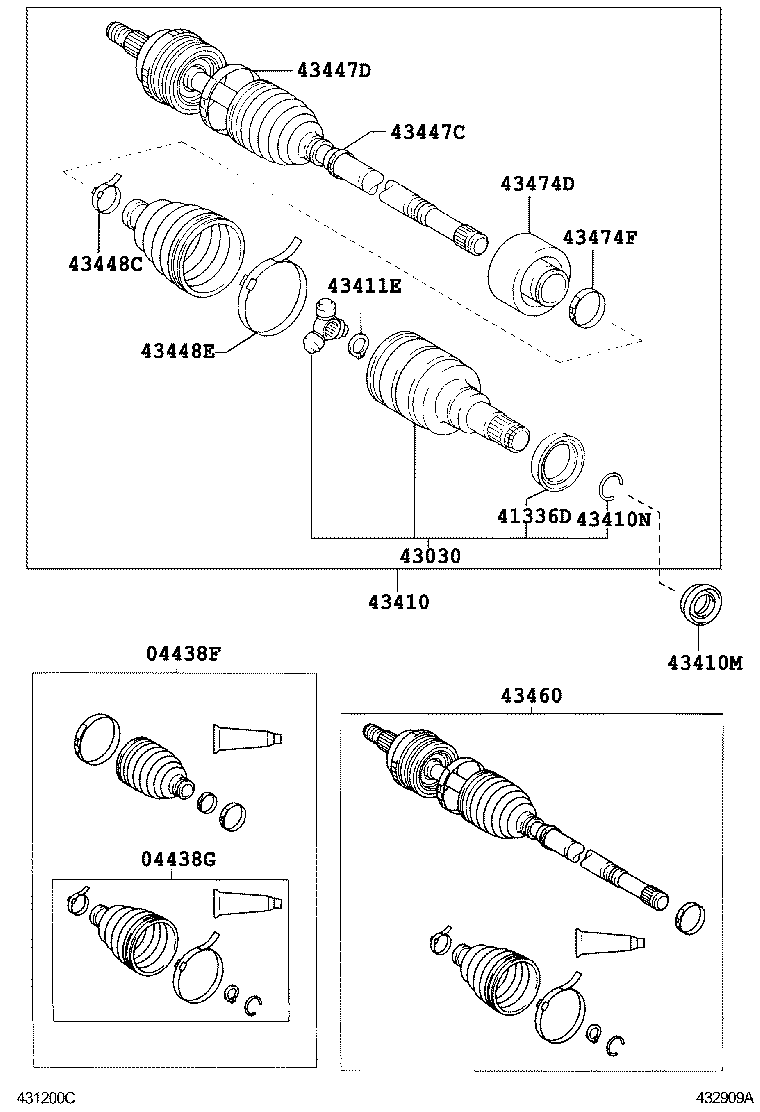 90311-34039 OIL SEAL, FRONT DRIVE SHAFT, RH product image