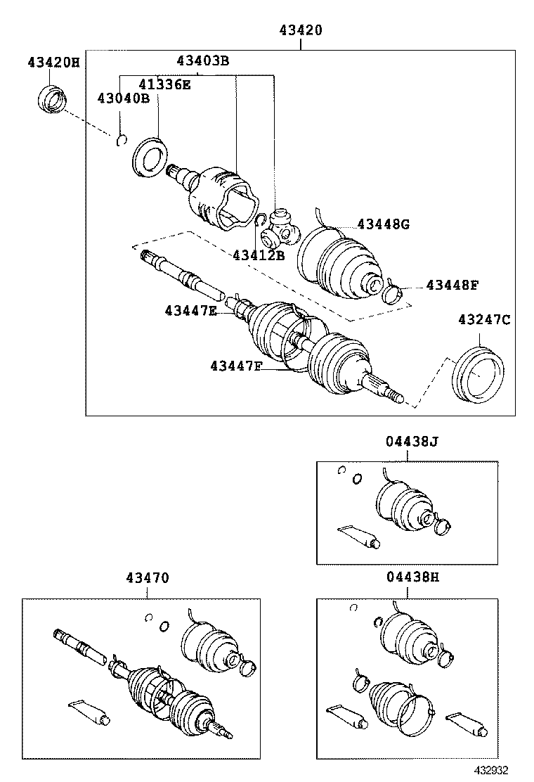 90311-40025 OIL SEAL, FRONT DRIVE SHAFT, RH product image