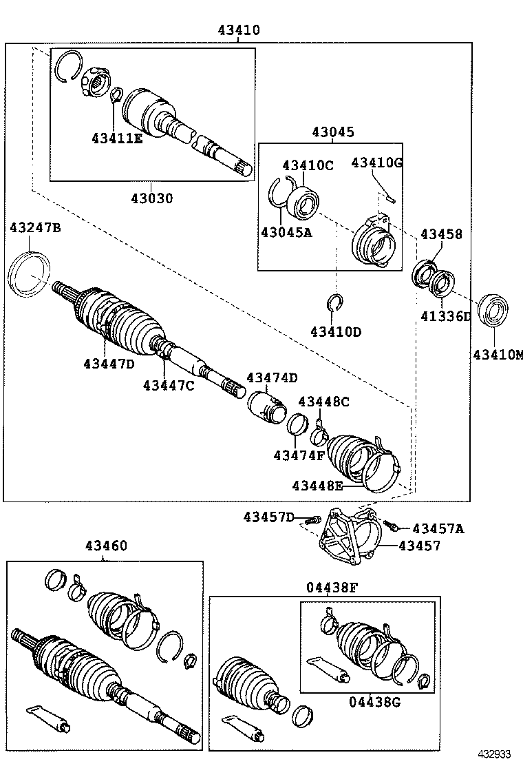 90311-40025 OIL SEAL, FRONT DRIVE SHAFT, RH product image