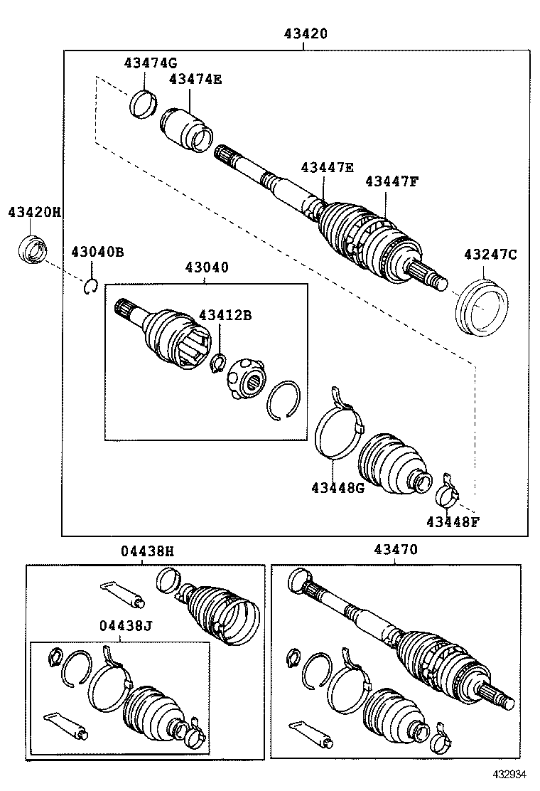 90311-40025 OIL SEAL, FRONT DRIVE SHAFT, RH product image