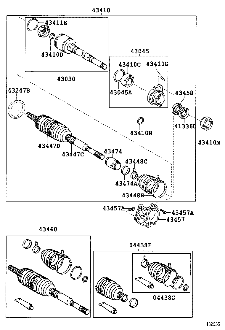 90311-40025 OIL SEAL, FRONT DRIVE SHAFT, RH product image