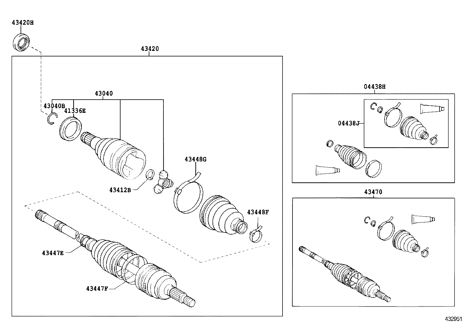 90311-34026 OIL SEAL, FRONT DRIVE SHAFT, LH product image