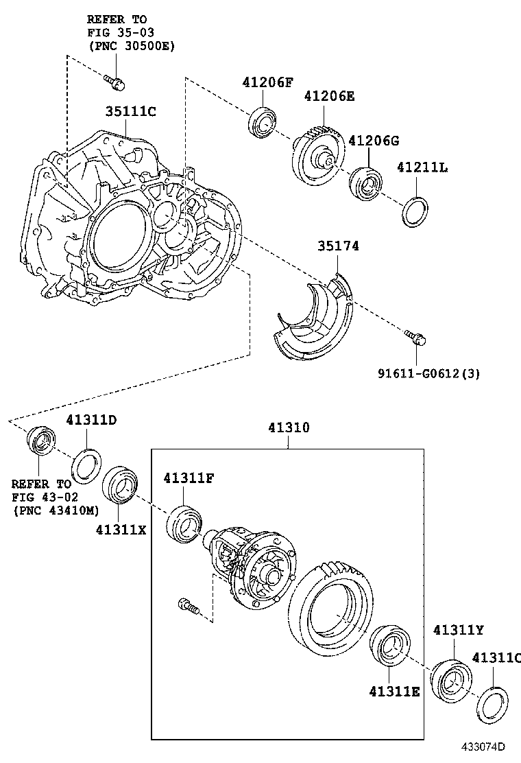41341-0D040 PINION, FRONT DIFFERENTIAL product image