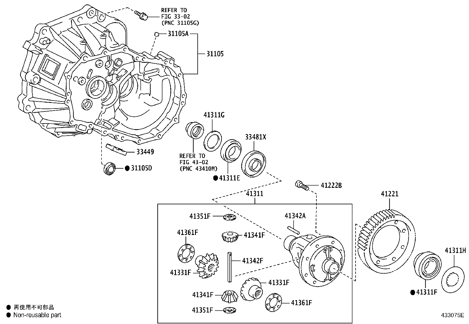 41341-0D040 PINION, FRONT DIFFERENTIAL product image