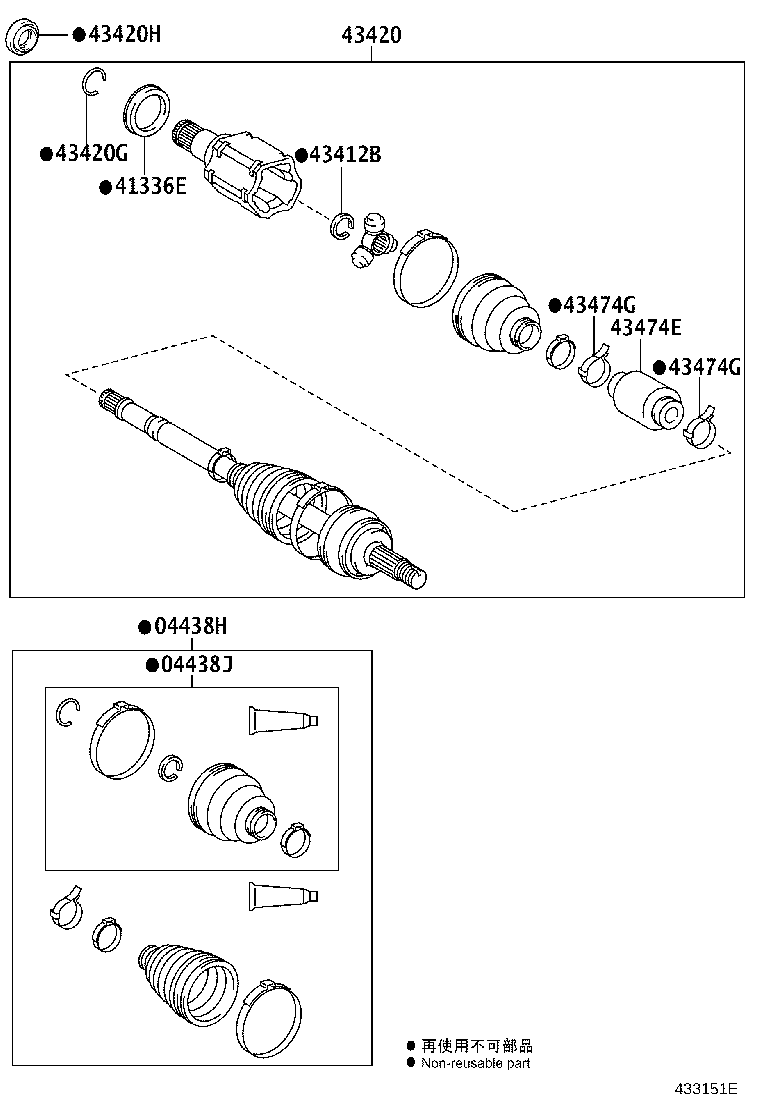 90311-A0012 OIL SEAL, FRONT DRIVE SHAFT, RH product image