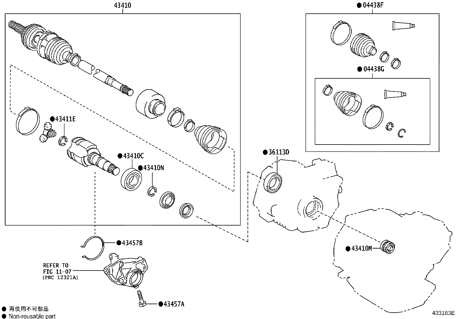 90311-A0012 OIL SEAL, FRONT DRIVE SHAFT, RH product image