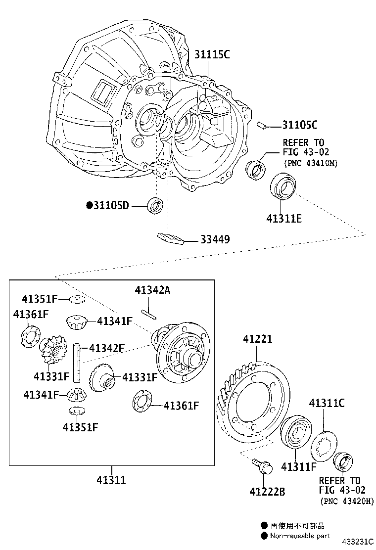 41341-0D060 PINION, FRONT DIFFERENTIAL product image