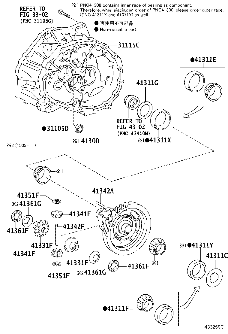 41341-0D070 PINION, FRONT DIFFERENTIAL product image