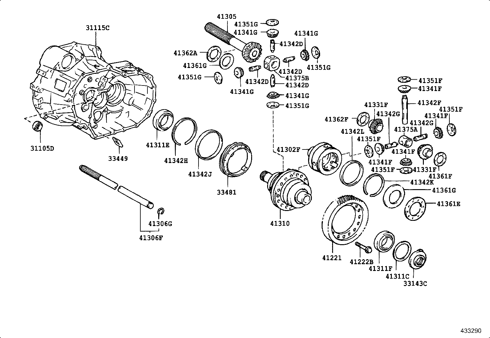 41310-42020 CASE ASSY, DIFFERENTIAL product image