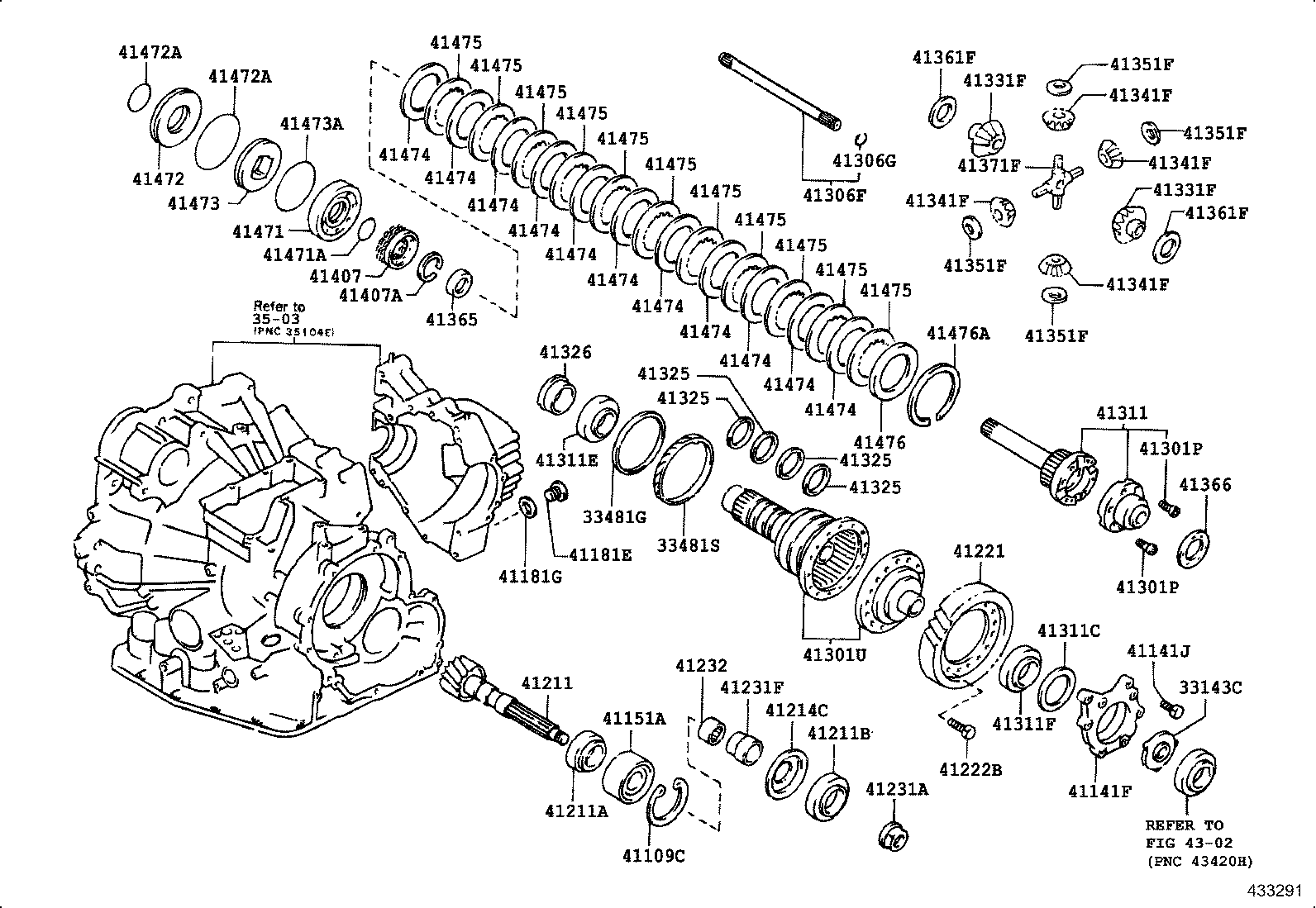 41310-42020 CASE ASSY, DIFFERENTIAL product image