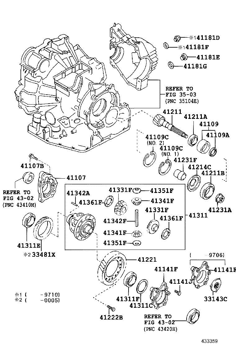 90311-54005 SEAL, OIL (FOR FRONT DIFFERENTIAL OIL SEAL RETAINER) product image