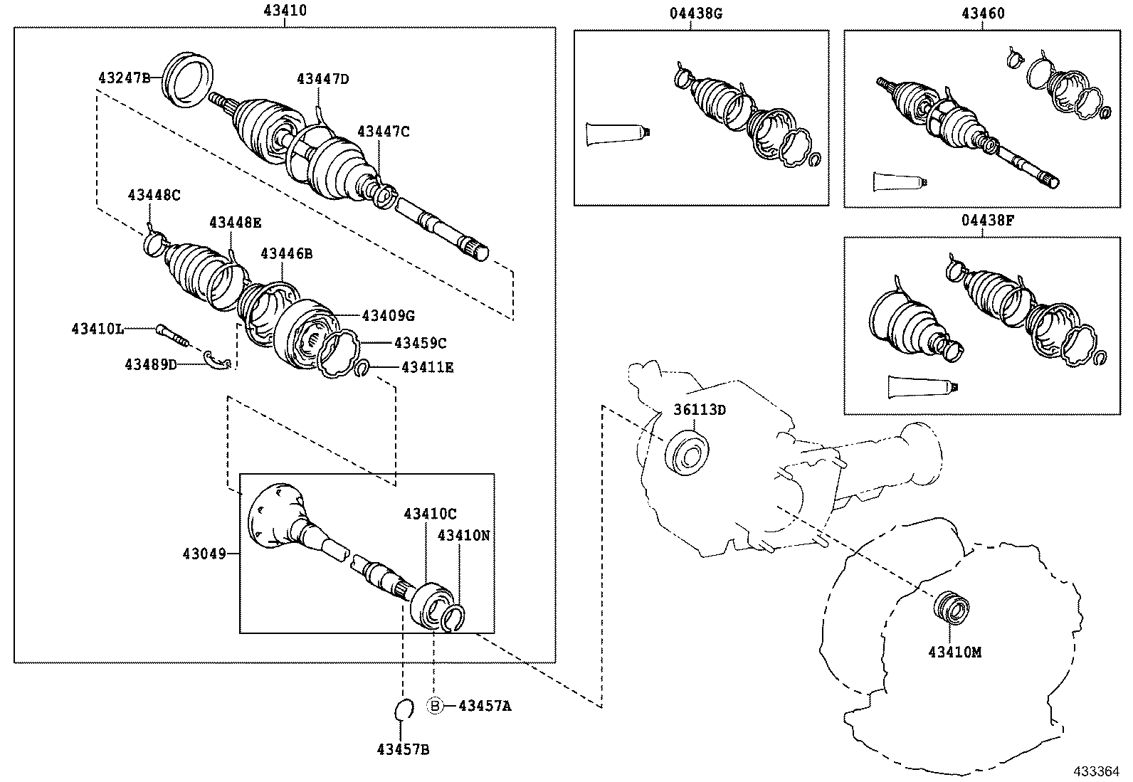 90311-50022 OIL SEAL, FRONT DRIVE SHAFT, LH product image