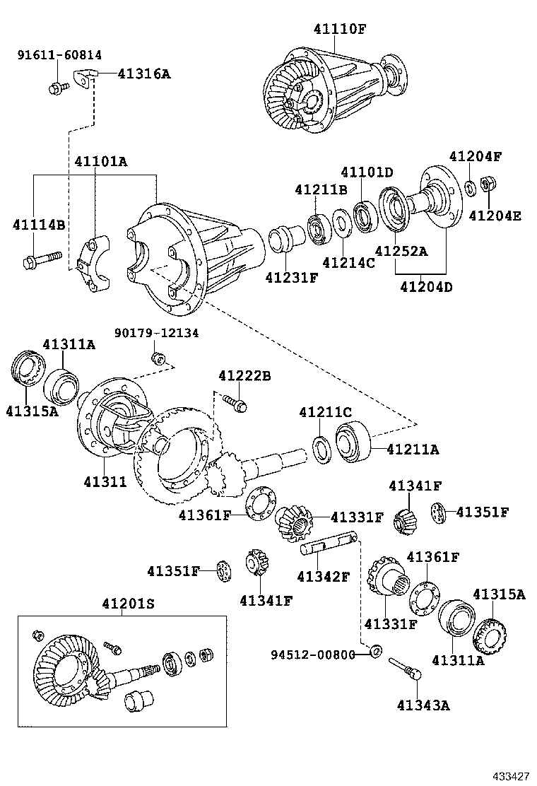 90310-35010 SEAL, TYPE T OIL (FOR FRONT DRIVE SHAFT) product image