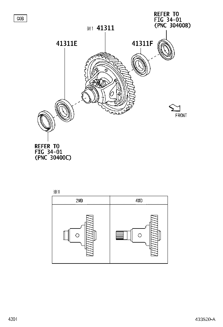 41310-B2200 CASE, FRONT DIFFERENTIAL product image