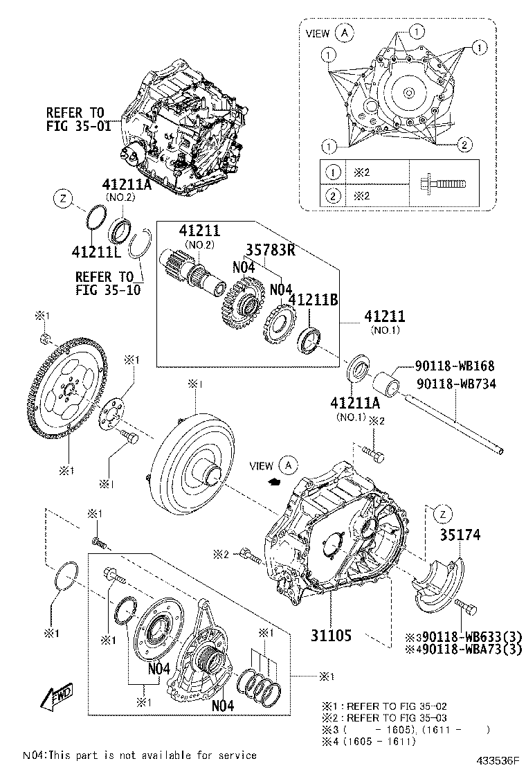 35705-WB003 PINION, DIFFERENTIAL DRIVE product image