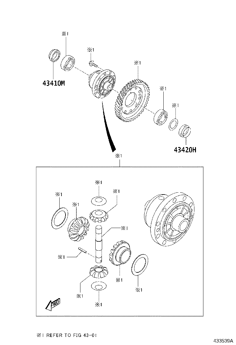 90118-WB294 OIL SEAL, FRONT DRIVE SHAFT, RH product image