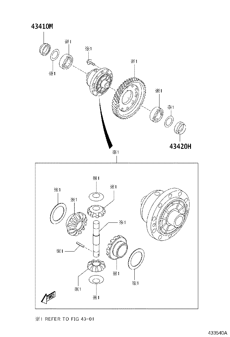 90118-WB294 OIL SEAL, FRONT DRIVE SHAFT, RH product image