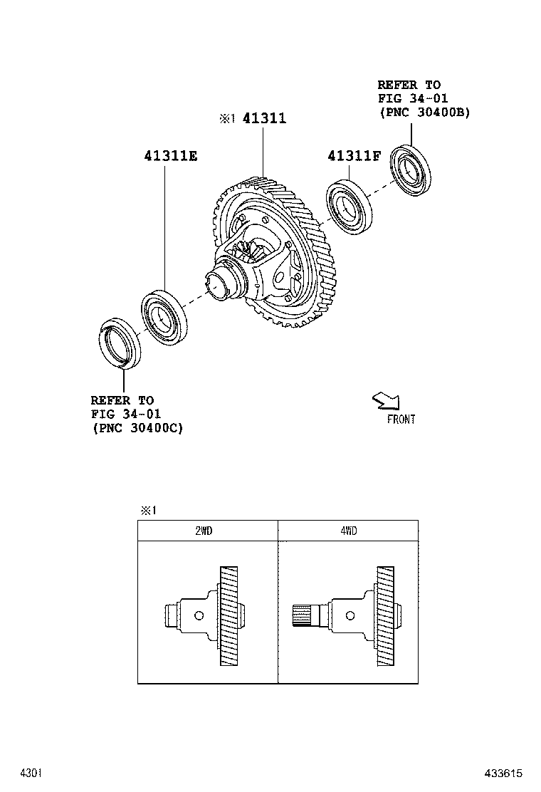 41310-B9131 CASE, FRONT DIFFERENTIAL product image
