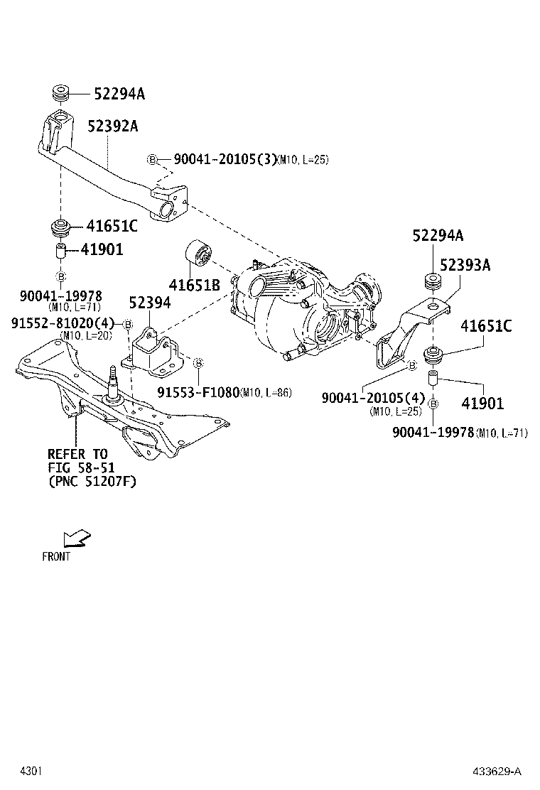 41110-B5081 CARRIER ASSY, DIFFERENTIAL, FRONT product image