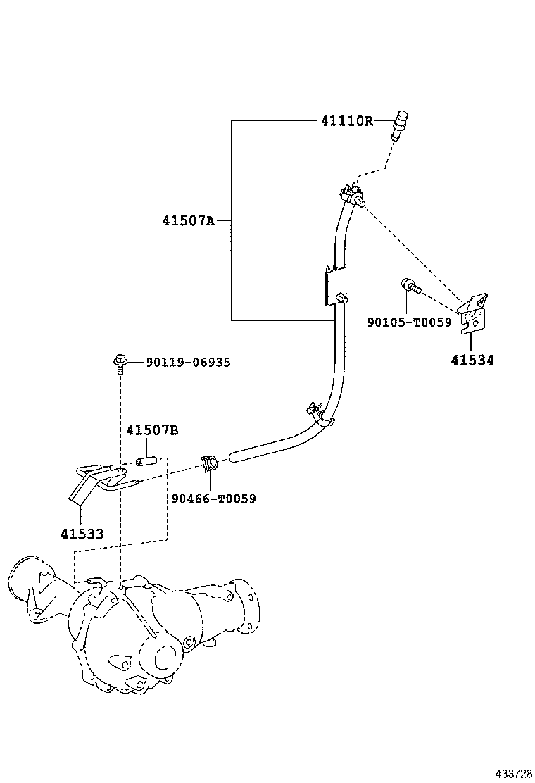 41110-71460 CARRIER ASSY, DIFFERENTIAL, FRONT product image